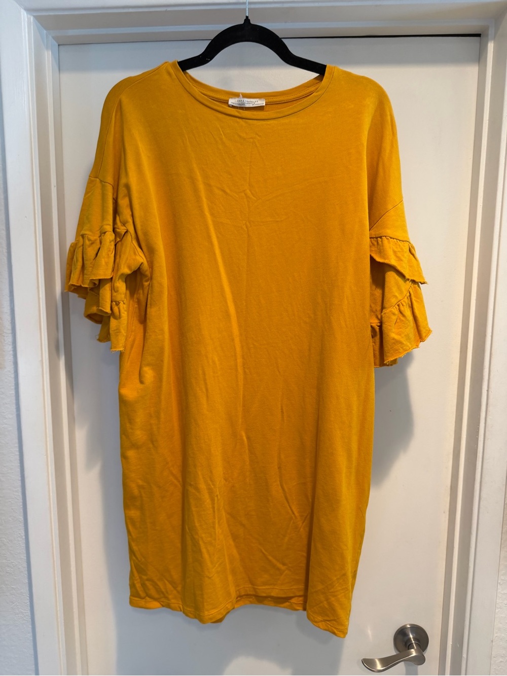 Ruffle Sleeve Mini Dress